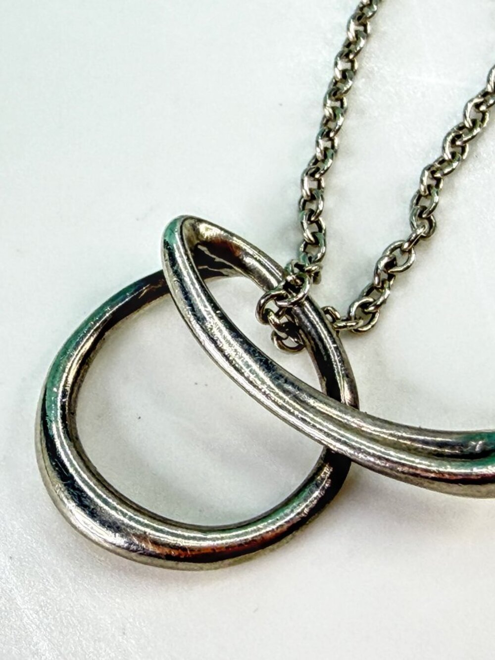 Tiffany & Co. Sterling Silver Initial Q Pendant Necklace 16" 4.3g JR2047 - Picture 3 of 7